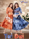 Bonie Tie Die Rayon Anarkali Designer Kurtis Catalog
